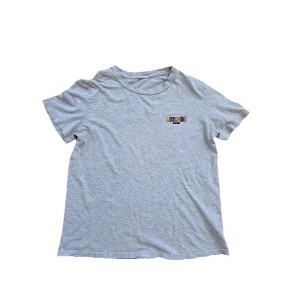 MOSCHINO Swim T-Shirt Mens Cotton Tee Medium Grey A001243 - Picture 1 of 6